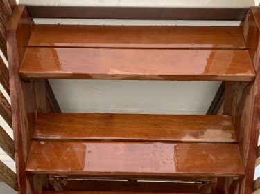 ハードウッドの外階段　踏み板の画像