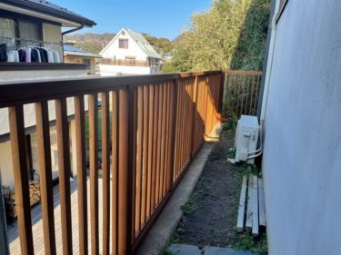 ウッドフェンスの写真