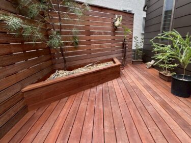 神奈川県藤沢市　ウッドデッキ工事