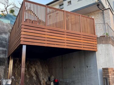 ウッドデッキ完工後