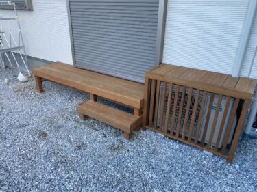 縁台　室外機カバー