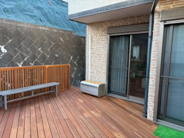 ウッドデッキ完工後