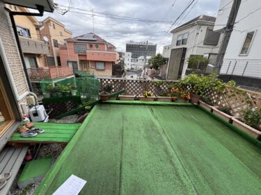 人工木＋人工芝デッキ