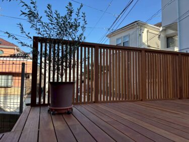 ウッドデッキ完工後