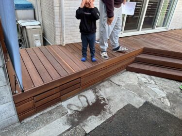 完工後ウッドデッキ