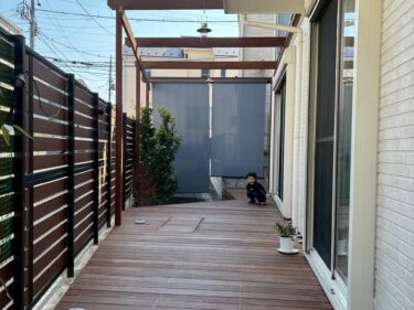 完工後ウッドデッキ