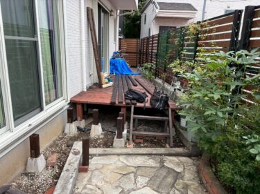 リフォーム前ウッドデッキ