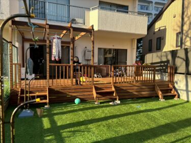 完工後ウッドデッキ