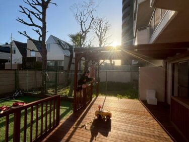 完工後ウッドデッキ