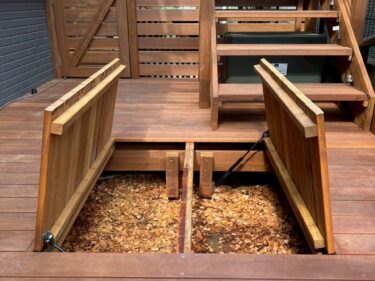 ウッドデッキ完工後