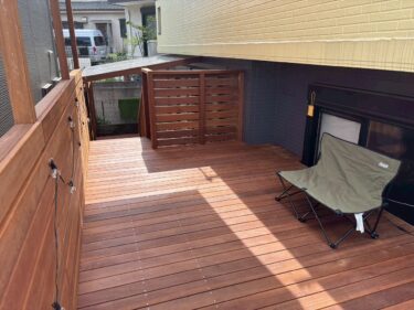 ウッドデッキ完工後