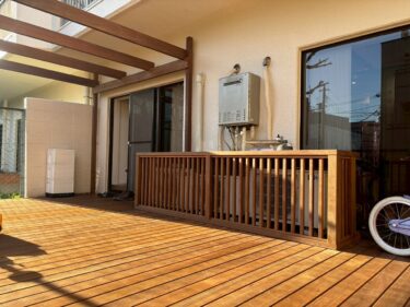 完工後ウッドデッキ