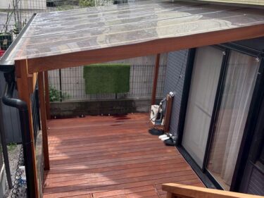 ウッドデッキ完工後