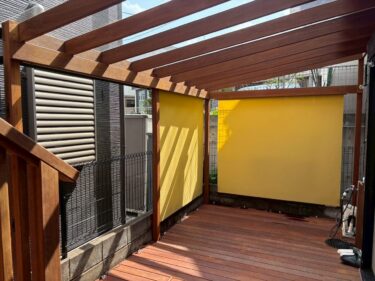 ウッドデッキ完工後