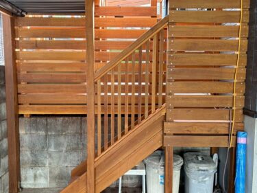 ウッドデッキ完工後