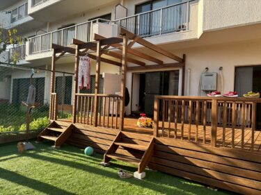 完工後ウッドデッキ