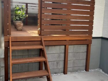 完工後ウッドデッキ