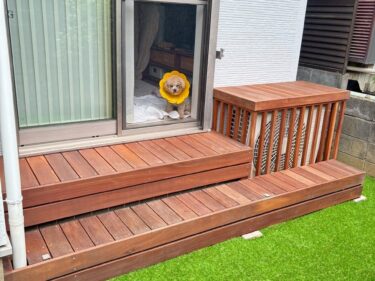 縁台、室外機カバー
