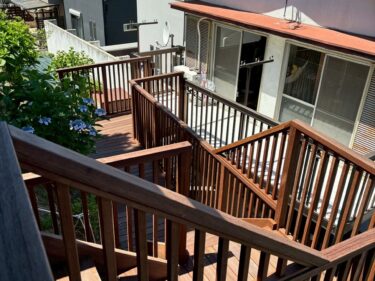 施工後ウッドデッキ