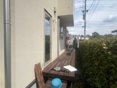 施工前ウッドデッキ