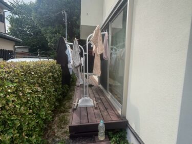 施工前ウッドデッキ