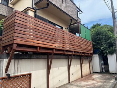 完工後ウッドデッキ